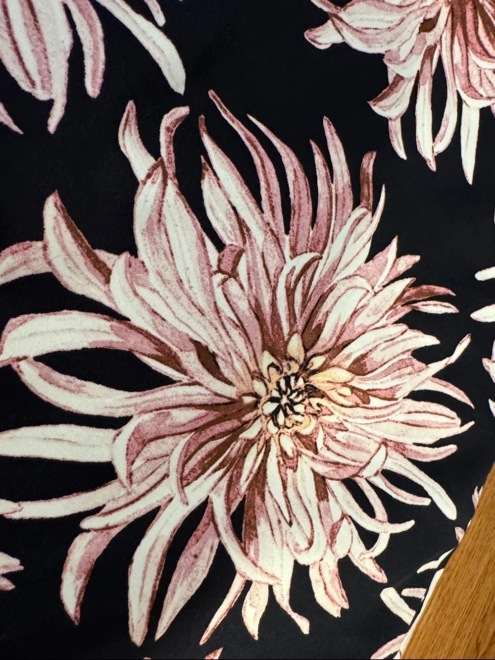 Ann Taylor Black Pencil Skirt with Blush Floral Print - Picture 2 of 5